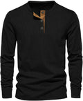 Men's Ribbed Long Sleeve Henley