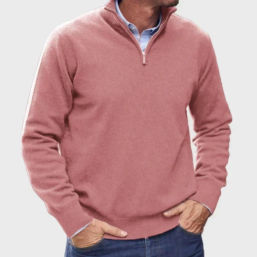 Men's Refined Knit Quarter Zip Jumper
