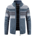 Men's Stand Collar Knit Jacket