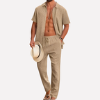 Men's Textured Co Ord Summer Set