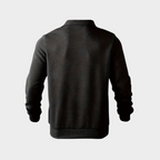 Men's Textured Half-Zip Polo Sweatshirt