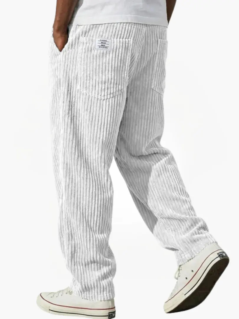 Men's Relaxed Drawstring Corduroy Trousers