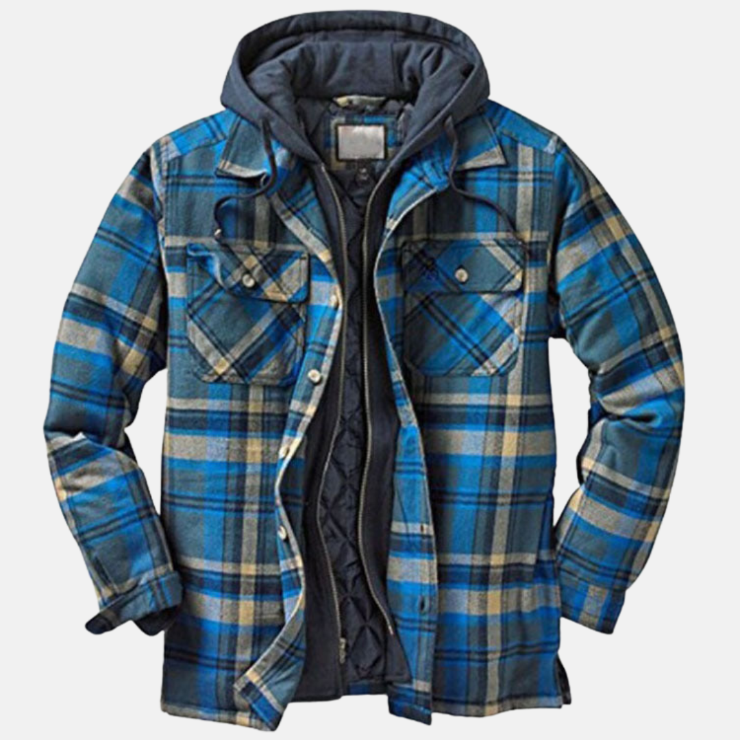 Men's Quilted Hooded Overshirt