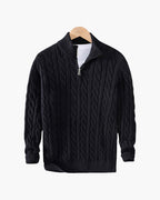 Men's Cable Knit Half Zip Jumper