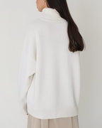 Women's Dropped-Shoulder Roll Neck Jumper