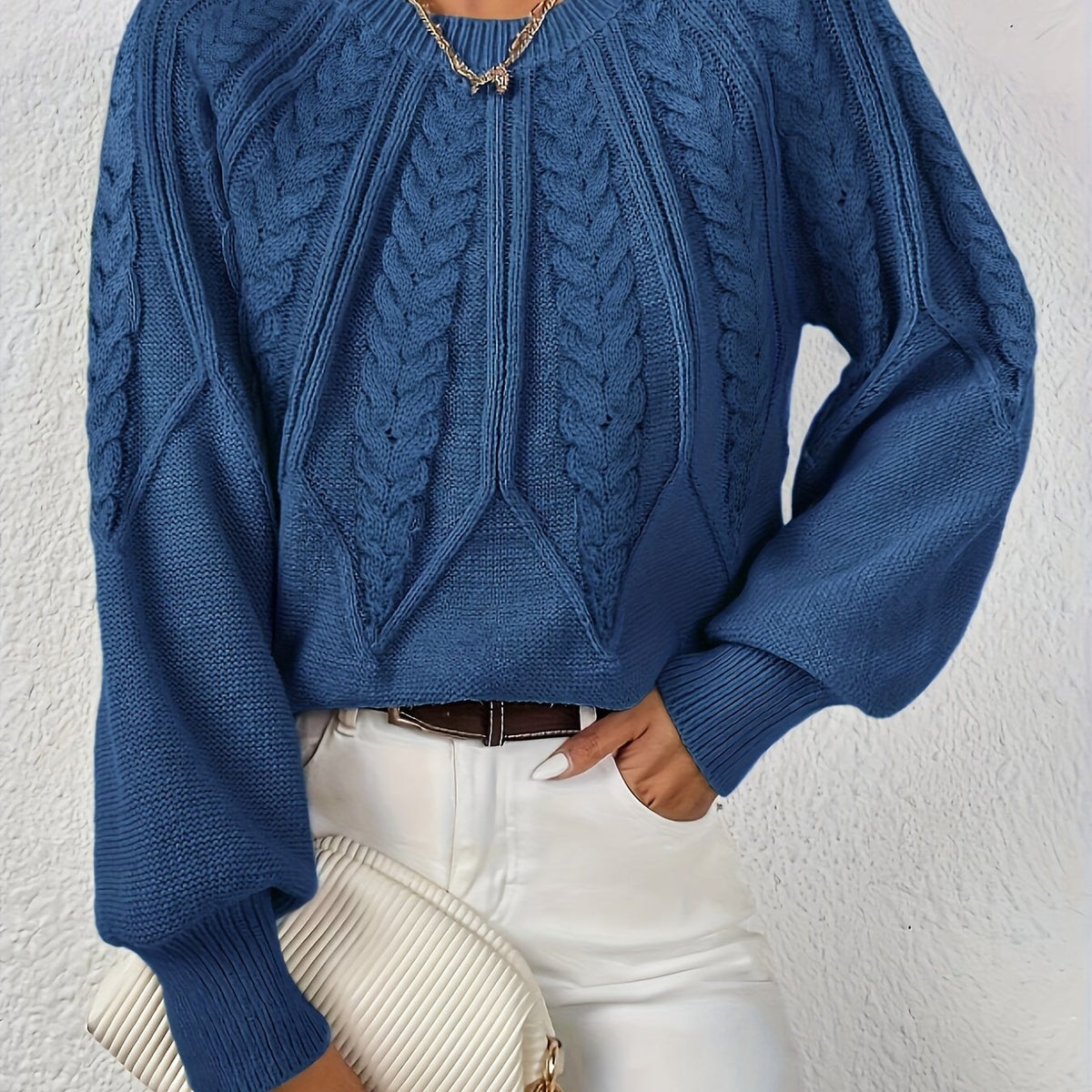 Women's Cable Knit Volume Jumper