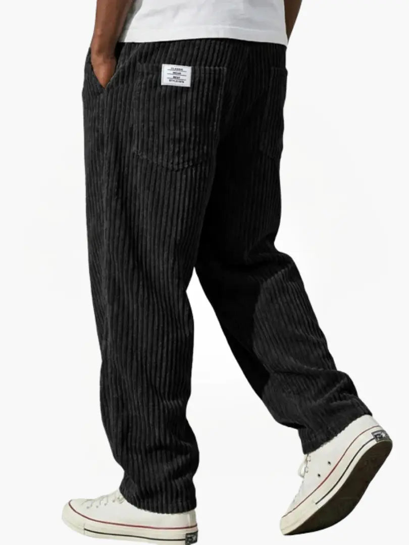 Men's Relaxed Drawstring Corduroy Trousers