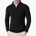 Men's Ribbed Hem Quarter Zip Jumper
