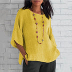 Women's V-Neck Linen Tunic