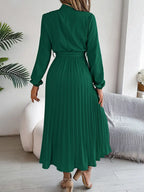 Women's Pleated Midi Dress