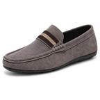 Men's Striped Slip-On Loafers