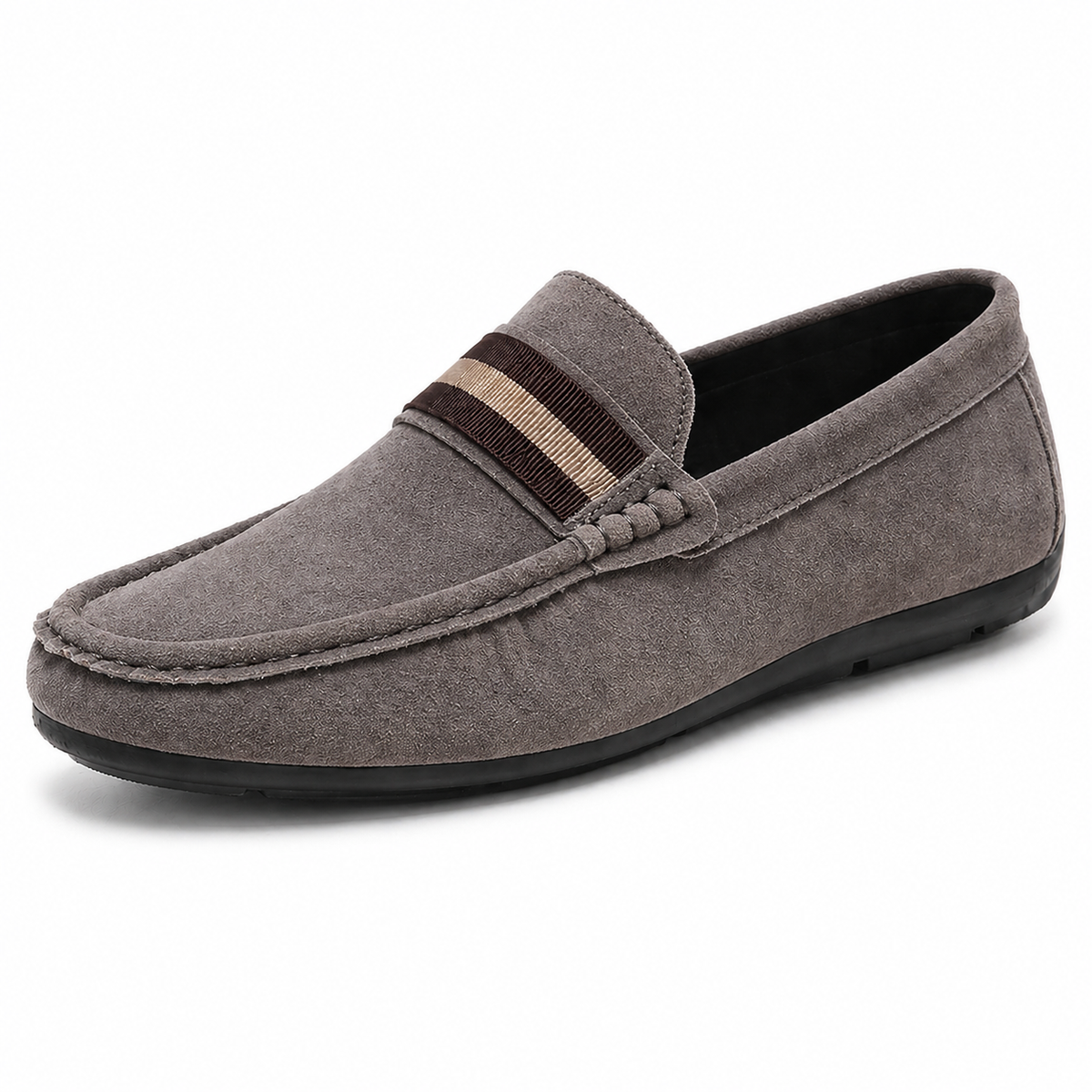 Men's Striped Slip-On Loafers
