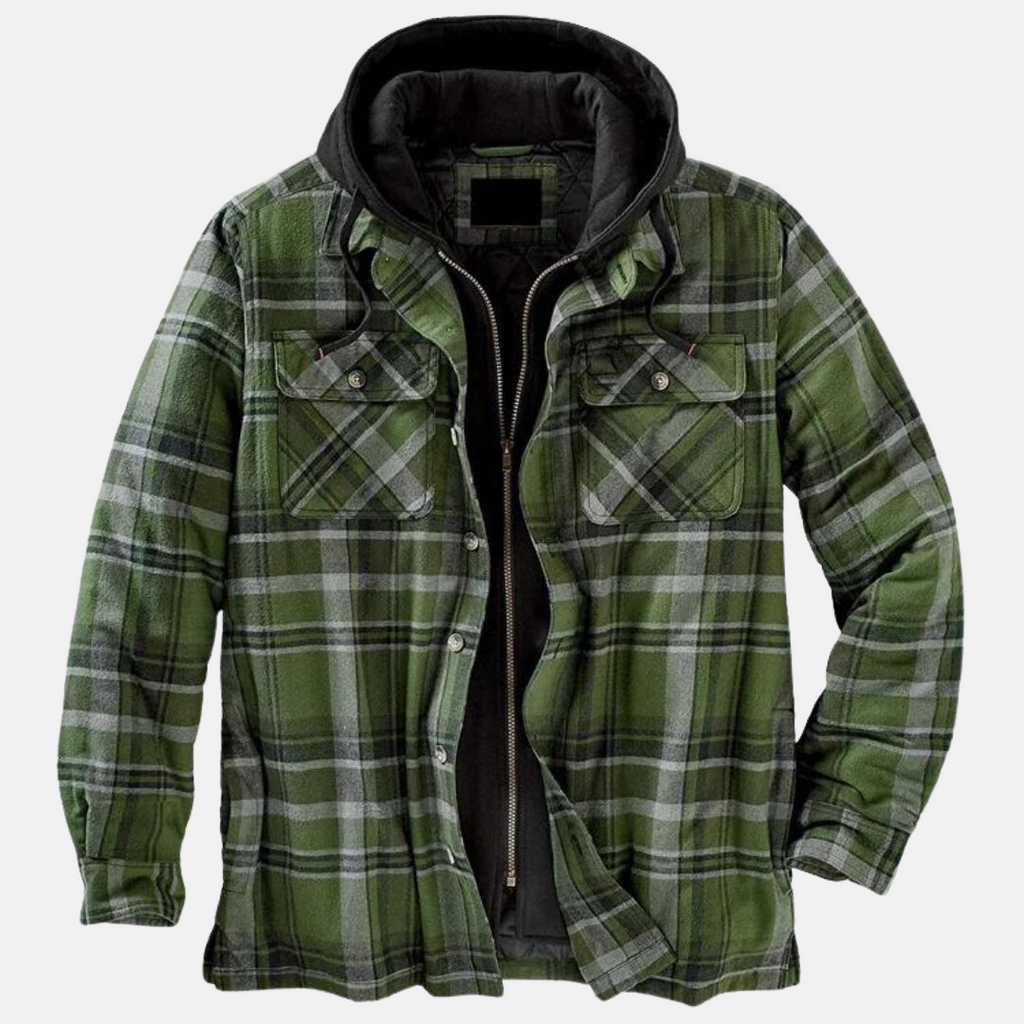 Men's Quilted Hooded Overshirt