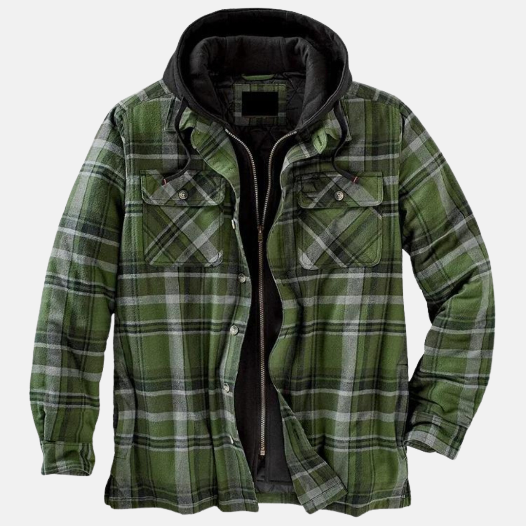 Men's Quilted Hooded Overshirt
