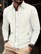 Men's Zip-Up Casual Shirt