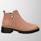 Women's Round-Toe Side-Zip Shoes