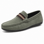 Men's Striped Slip-On Loafers