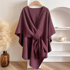 Women's Belted Poncho Coat