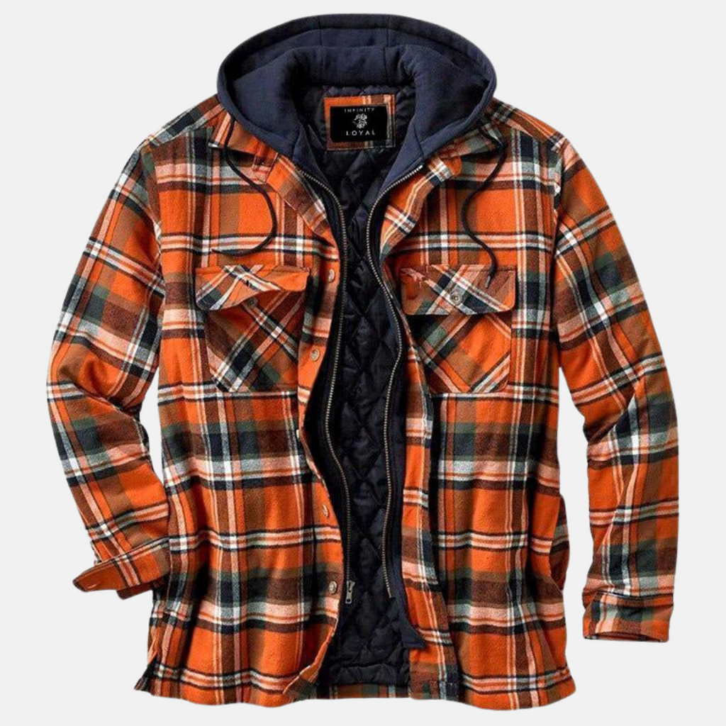 Men's Quilted Hooded Overshirt