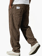 Men's Relaxed Drawstring Corduroy Trousers