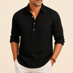 Men's Relaxed Fit Long Sleeve Polo