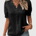 Women's Relaxed Fit V-Neck Blouse