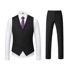 Men's Tweed Three-Piece Wedding Suit