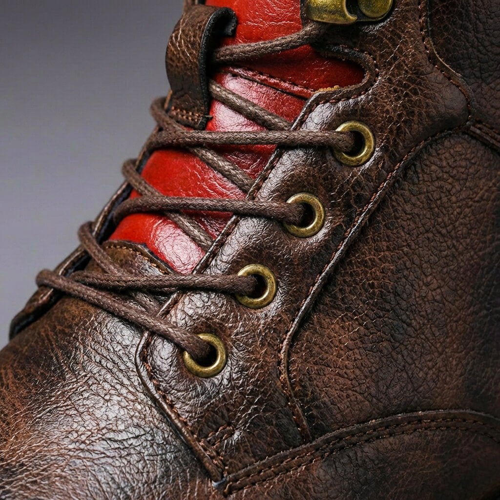 Men's Cap Toe Lace Up Ankle Boots