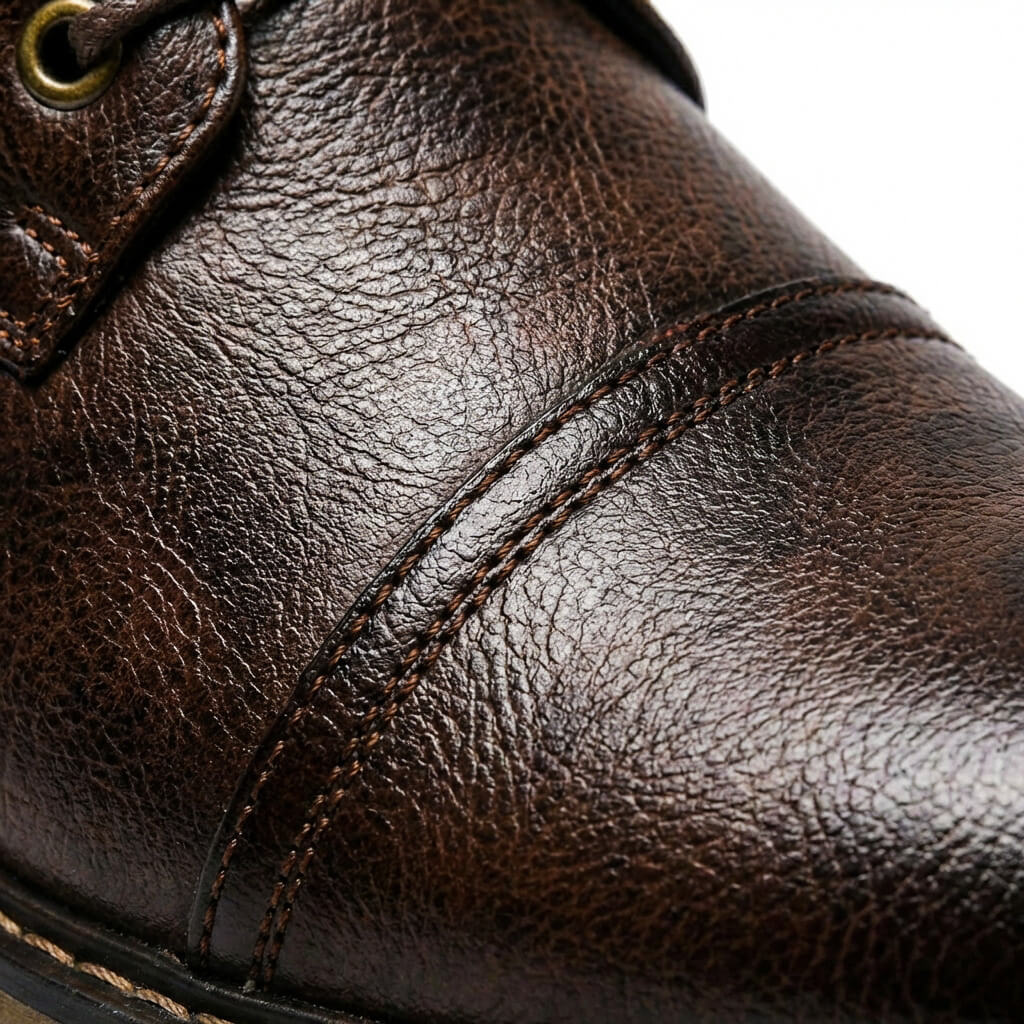 Men's Cap Toe Lace Up Ankle Boots