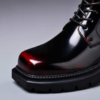 Men's Polished Leather Derby Boots