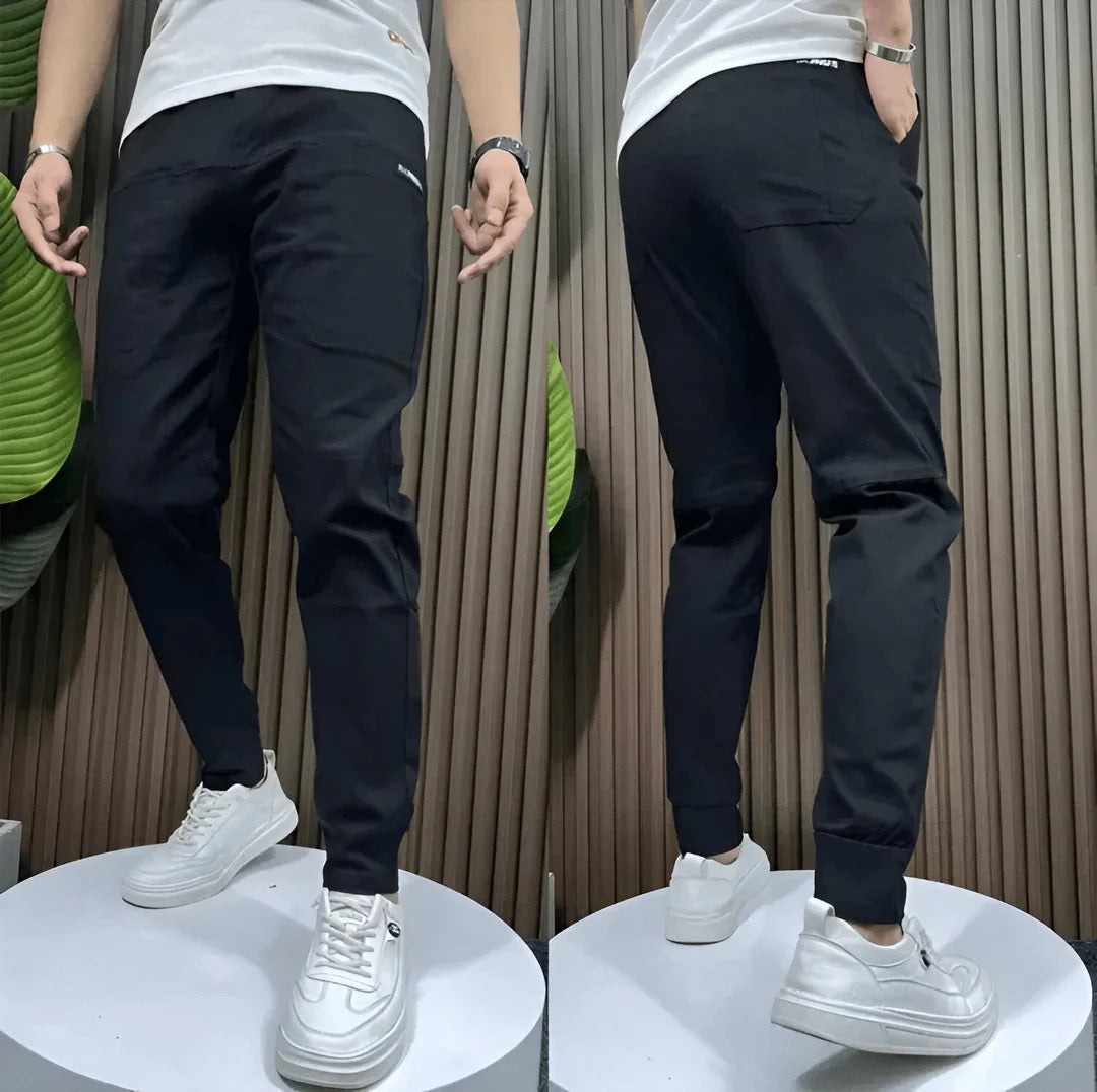 Men's Ribbed Cargo Joggers