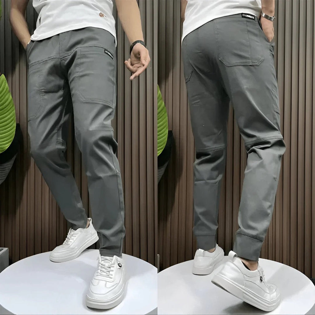Men's Ribbed Cargo Joggers