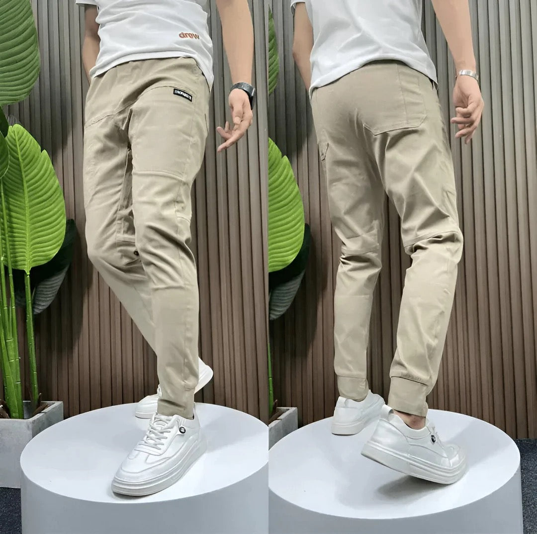 Men's Ribbed Cargo Joggers