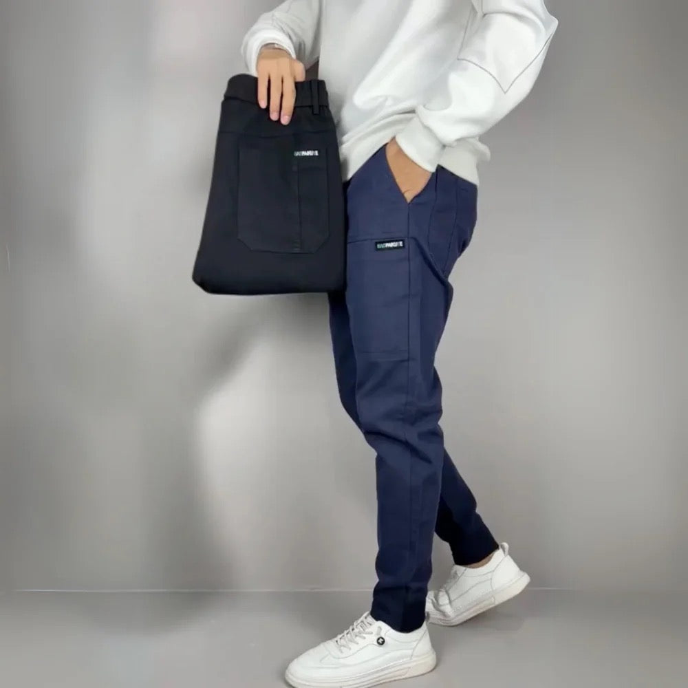 Men's Ribbed Cargo Joggers
