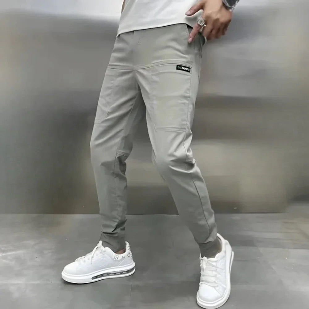 Men's Ribbed Cargo Joggers