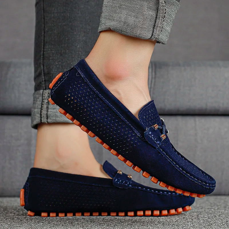 Men's Perforated Driving Loafers