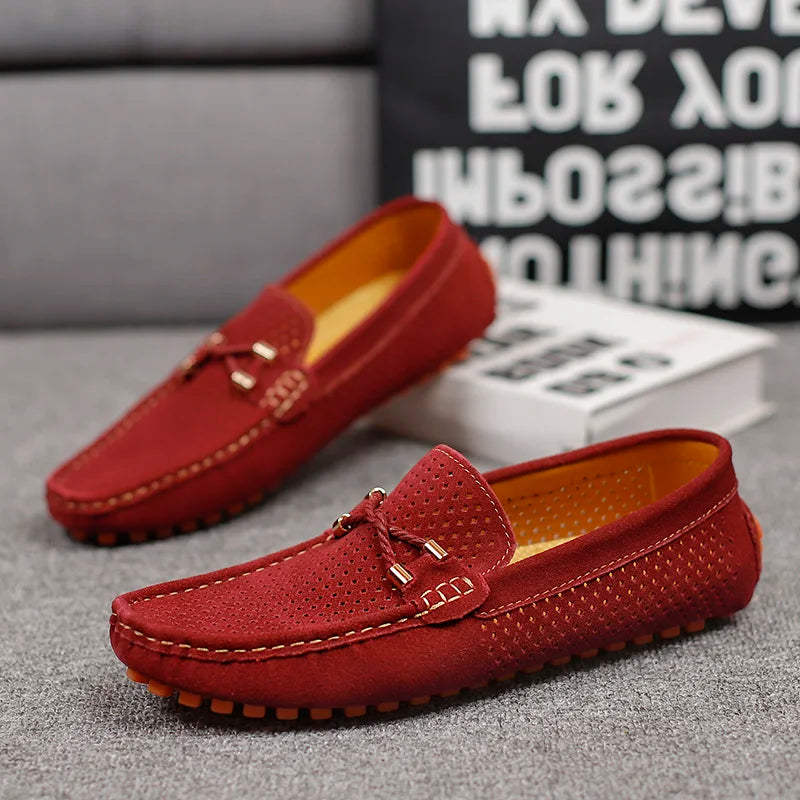 Men's Perforated Driving Loafers