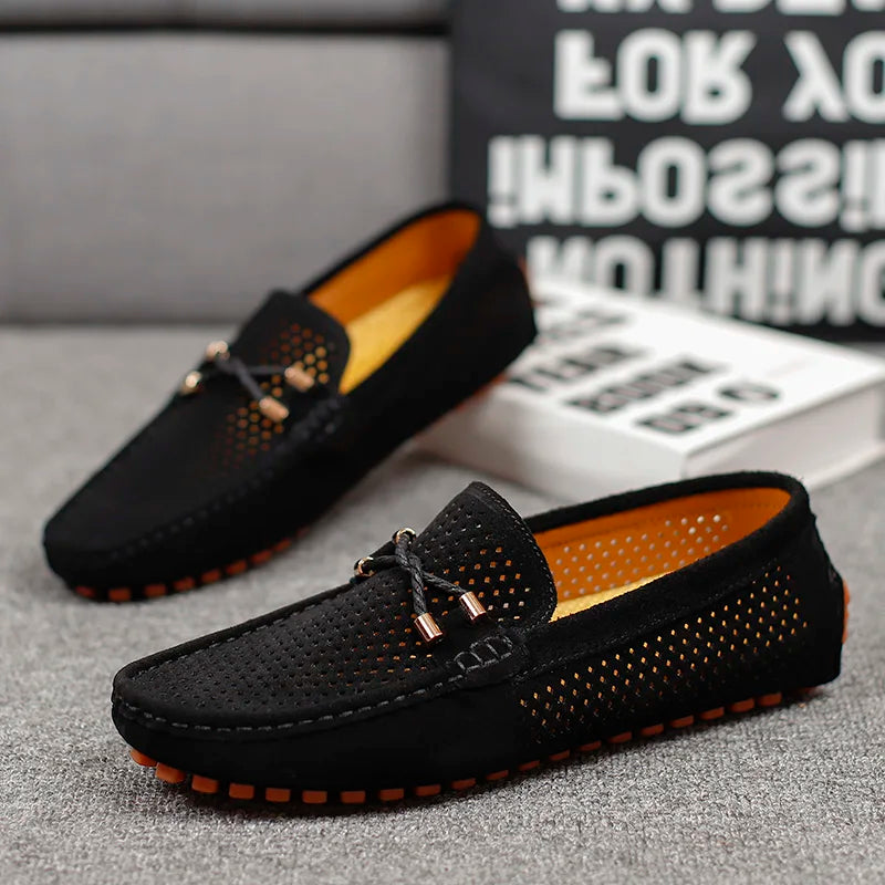 Men's Perforated Driving Loafers