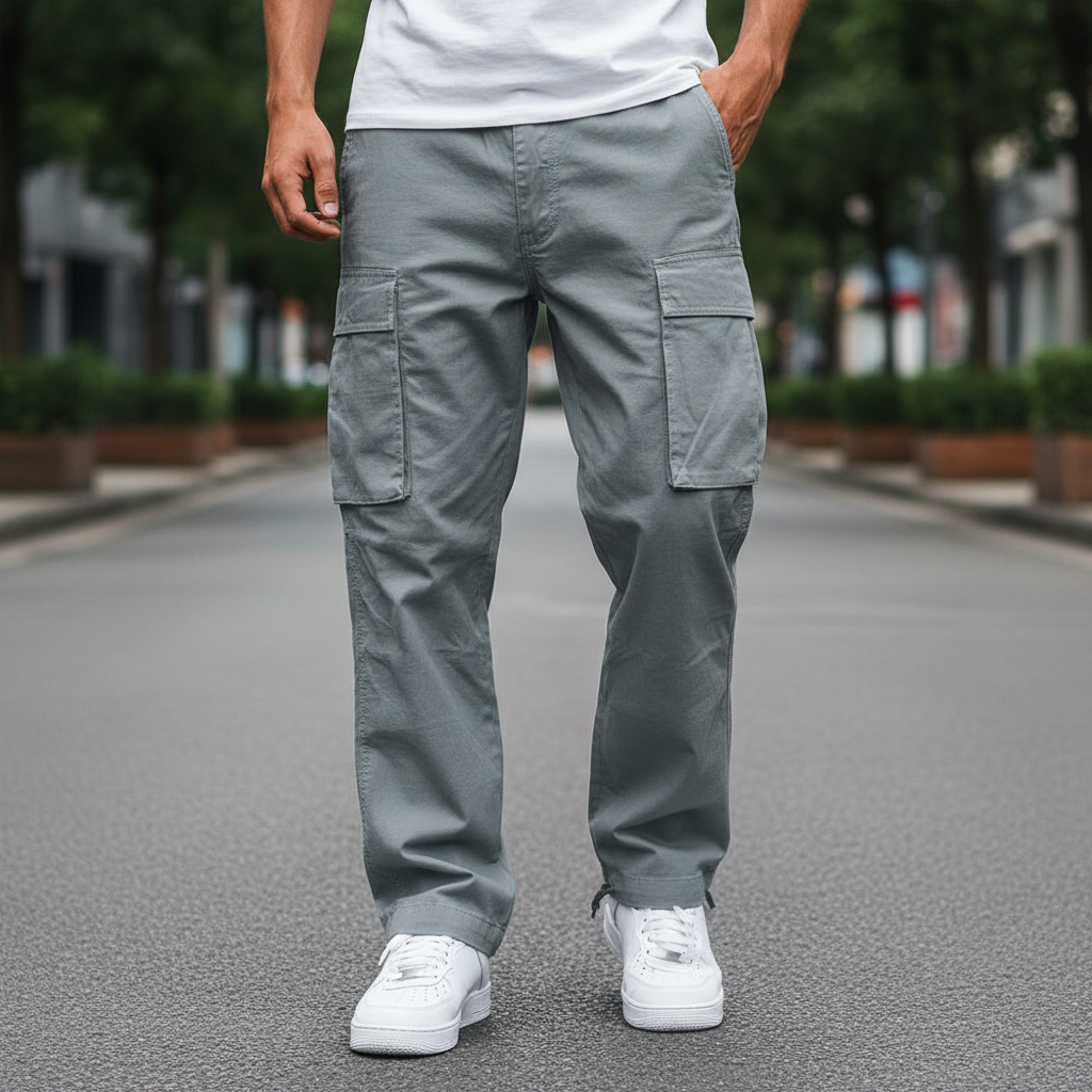 Men's Breathable Cotton Trousers