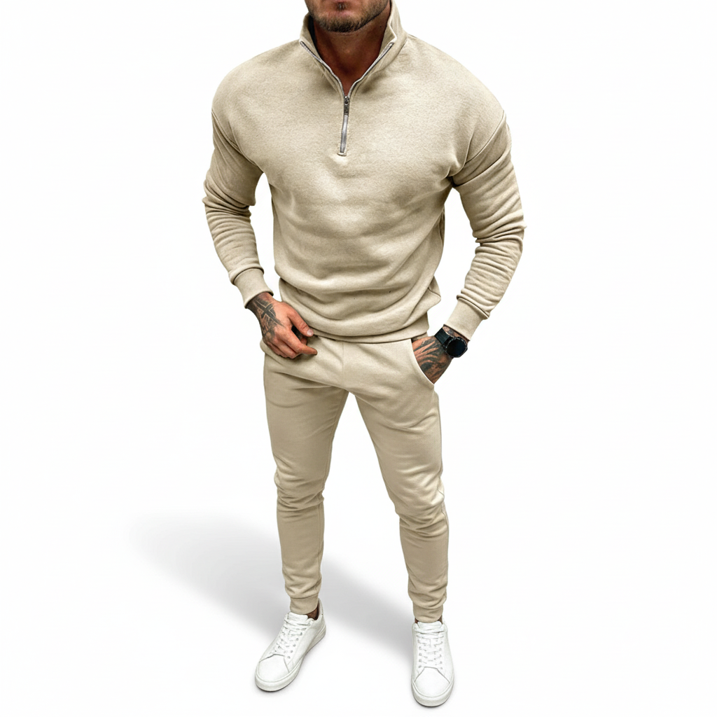 Men's Minimal Quarter Zip Jumper