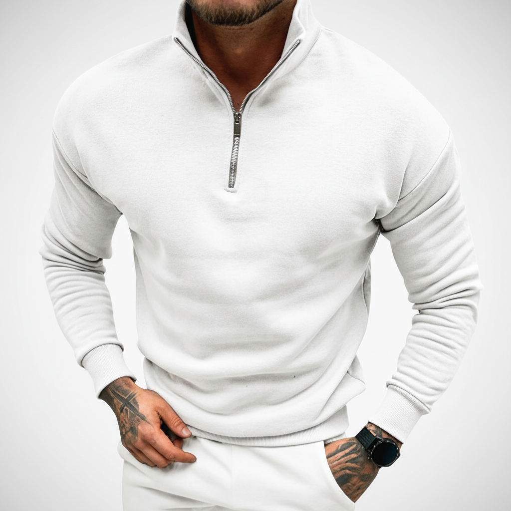 Men's Minimal Quarter Zip Jumper