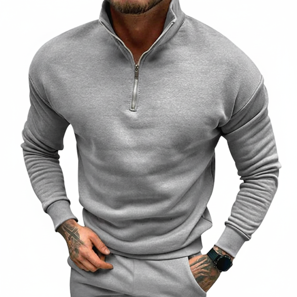 Men's Minimal Quarter Zip Jumper