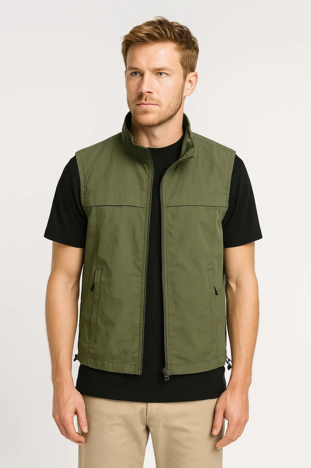 Men's Utility Stand Collar Gilet