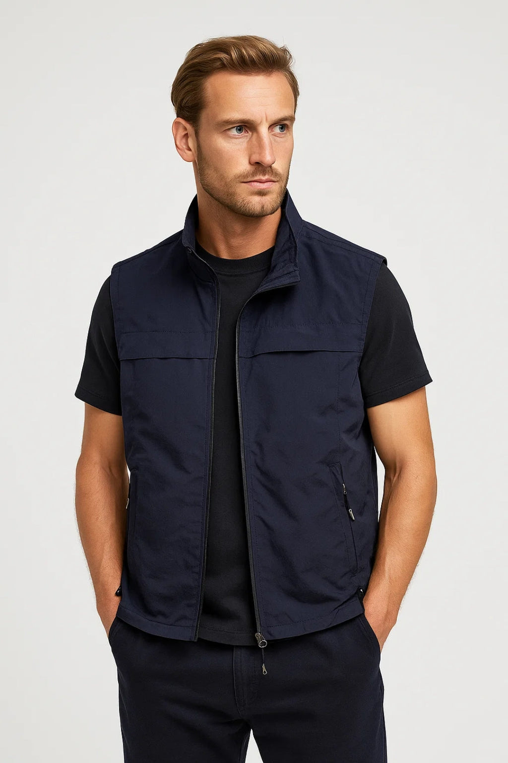Men's Utility Stand Collar Gilet
