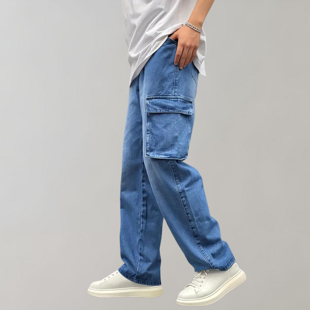 Men's Baggy Cargo Jeans