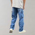 Men's Baggy Cargo Jeans