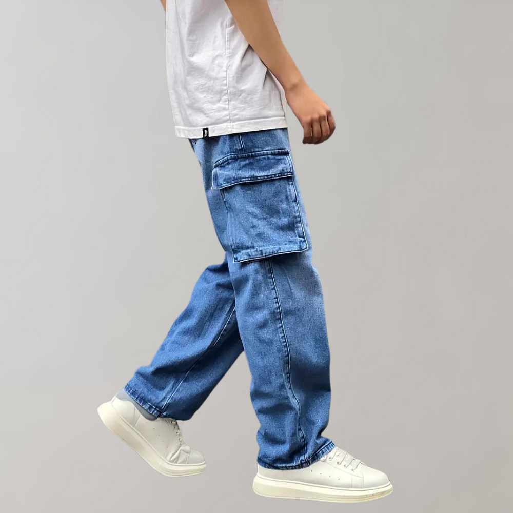 Men's Baggy Cargo Jeans