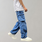 Men's Baggy Cargo Jeans