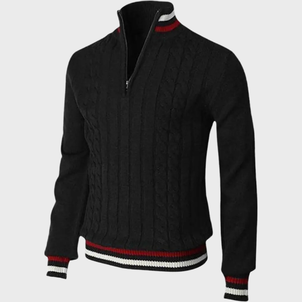 Men's Half Zip Smart Jumper