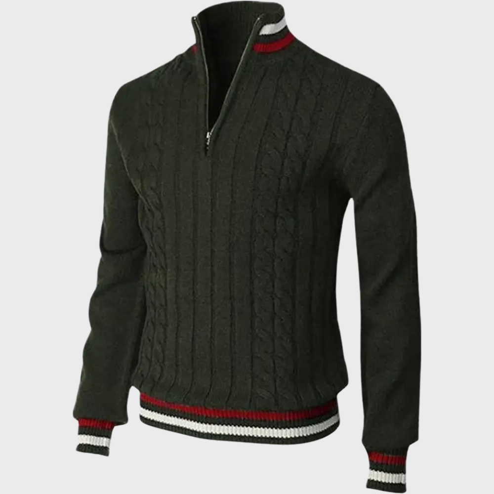 Men's Half Zip Smart Jumper